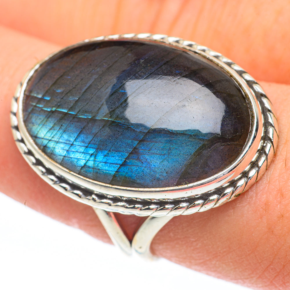 Labradorite Rings handcrafted by Ana Silver Co - RING61424