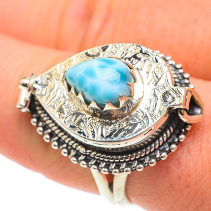 Larimar Rings handcrafted by Ana Silver Co - RING61425