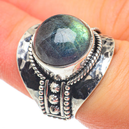 Labradorite Rings handcrafted by Ana Silver Co - RING61428