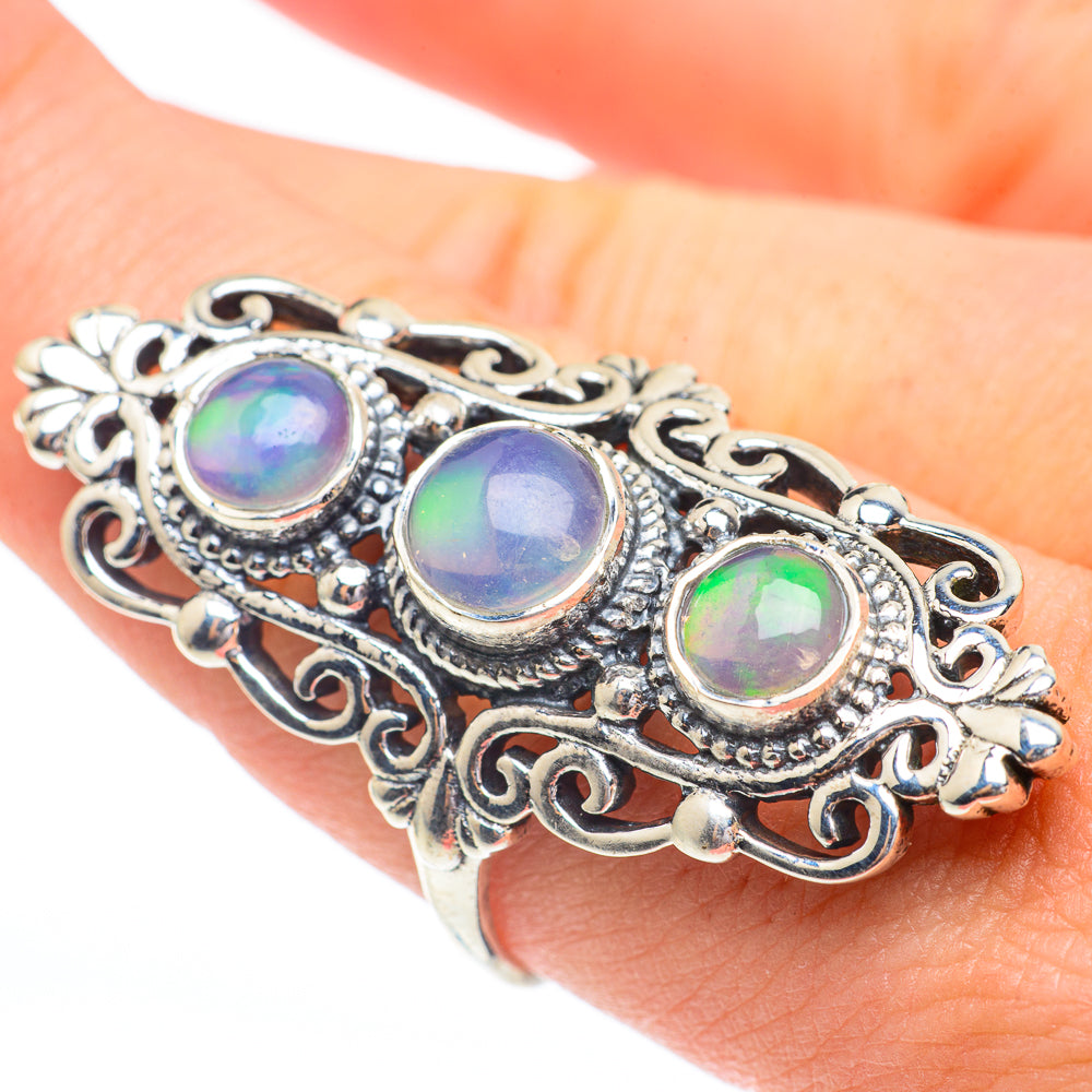 Ethiopian Opal Rings handcrafted by Ana Silver Co - RING61444