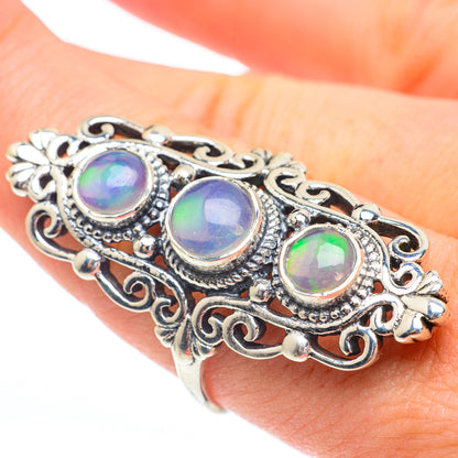 Ethiopian Opal Rings handcrafted by Ana Silver Co - RING61444