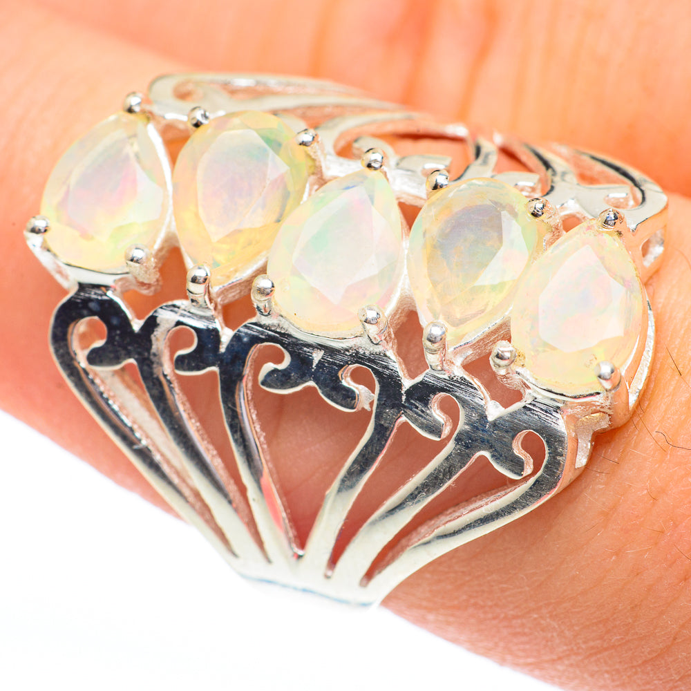 Ethiopian Opal Rings handcrafted by Ana Silver Co - RING61445