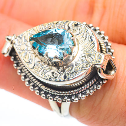 Blue Topaz Rings handcrafted by Ana Silver Co - RING61451
