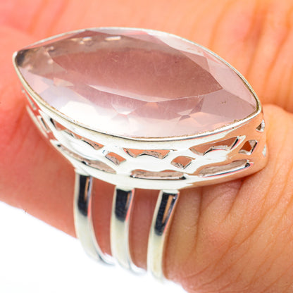 Rose Quartz Rings handcrafted by Ana Silver Co - RING61461
