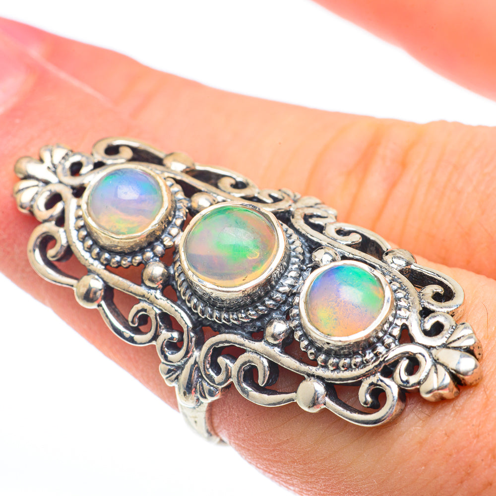 Ethiopian Opal Rings handcrafted by Ana Silver Co - RING61468