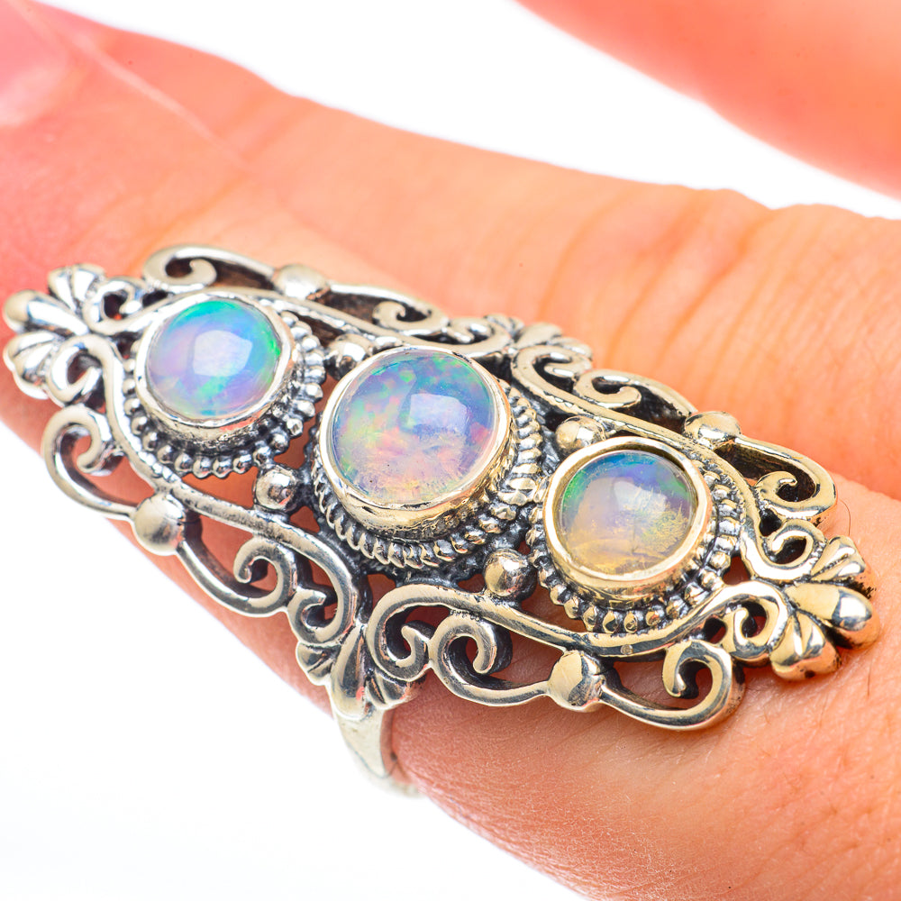 Ethiopian Opal Rings handcrafted by Ana Silver Co - RING61470