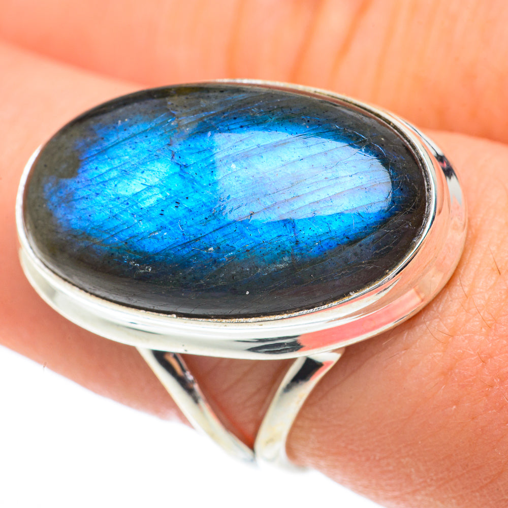 Labradorite Rings handcrafted by Ana Silver Co - RING61477