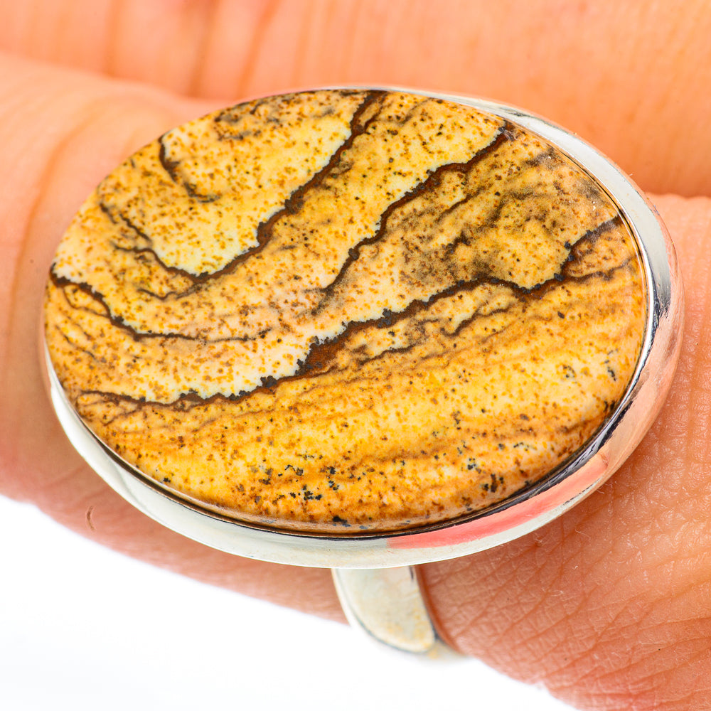 Picture Jasper Rings handcrafted by Ana Silver Co - RING61481