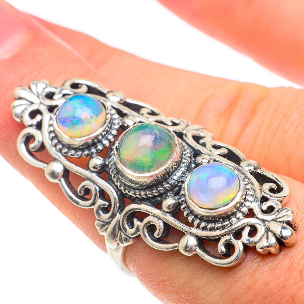 Ethiopian Opal Rings handcrafted by Ana Silver Co - RING61488