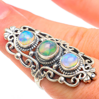 Ethiopian Opal Rings handcrafted by Ana Silver Co - RING61488