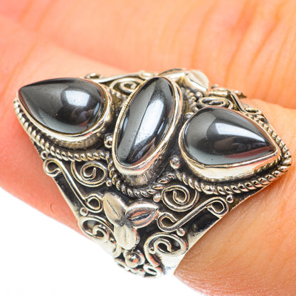 Hematite Rings handcrafted by Ana Silver Co - RING61491