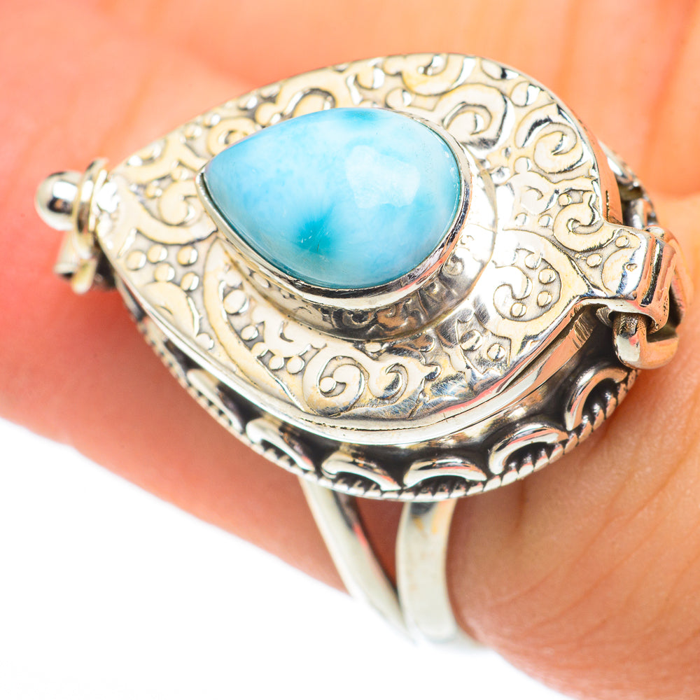 Larimar Rings handcrafted by Ana Silver Co - RING61494