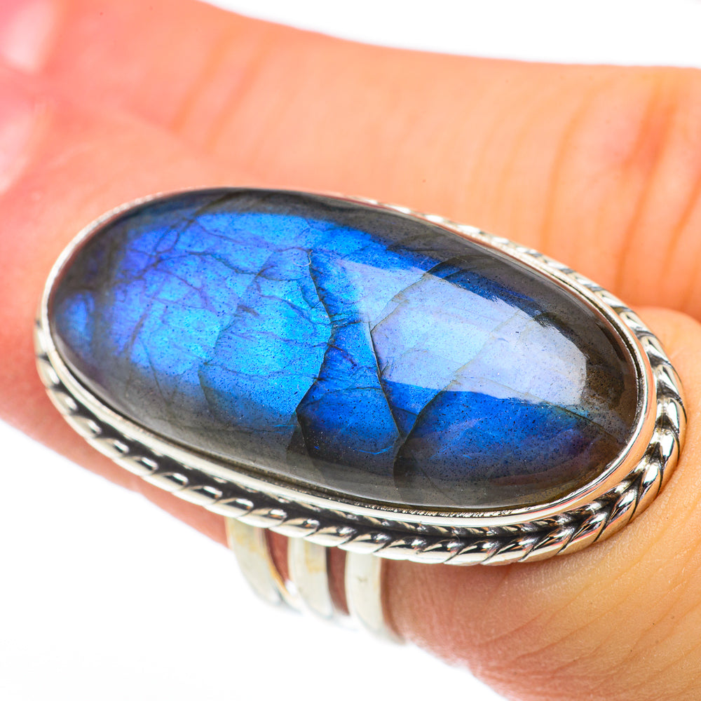 Labradorite Rings handcrafted by Ana Silver Co - RING61495