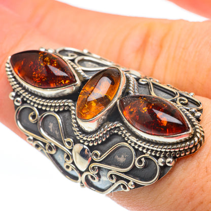 Baltic Amber Rings handcrafted by Ana Silver Co - RING61498