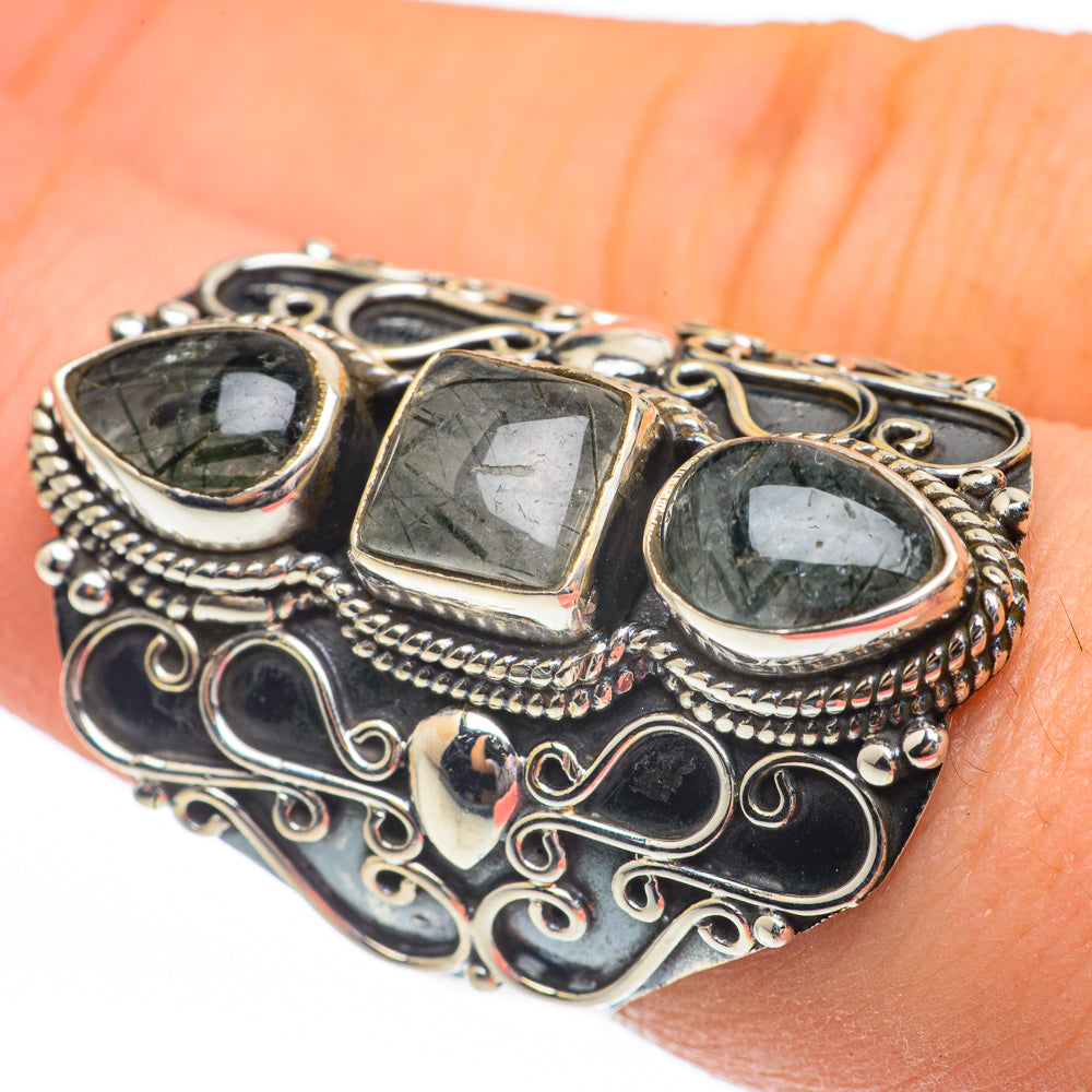 Tourmalinated Quartz Rings handcrafted by Ana Silver Co - RING61500
