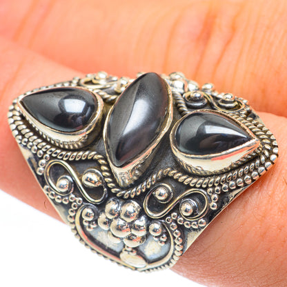 Hematite Rings handcrafted by Ana Silver Co - RING61504