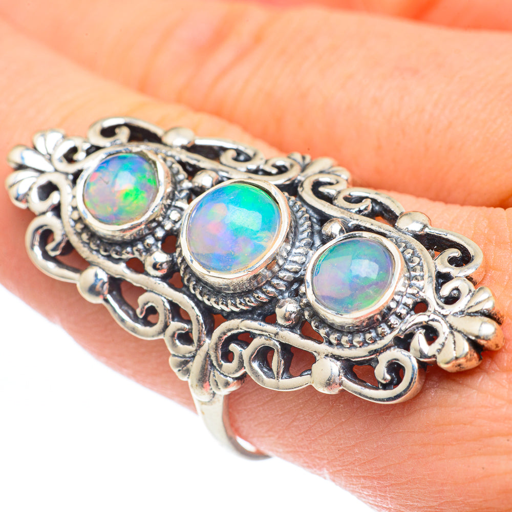 Ethiopian Opal Rings handcrafted by Ana Silver Co - RING61510