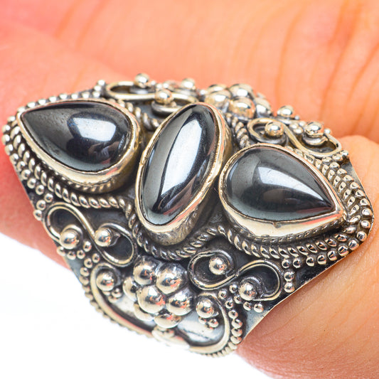 Hematite Rings handcrafted by Ana Silver Co - RING61511