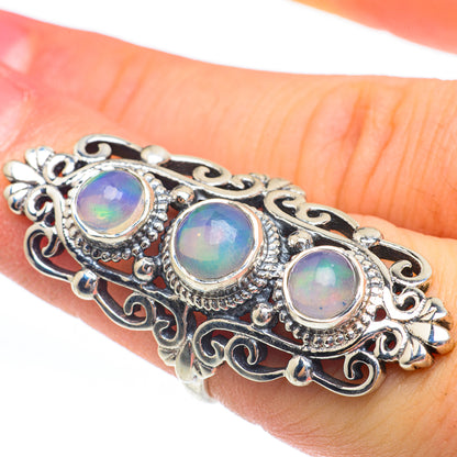 Ethiopian Opal Rings handcrafted by Ana Silver Co - RING61515