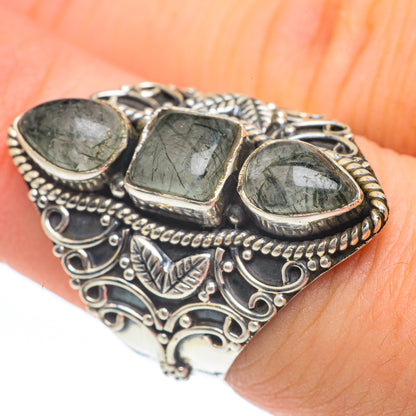 Tourmalinated Quartz Rings handcrafted by Ana Silver Co - RING61516
