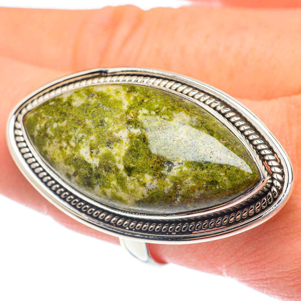 Unakite Rings handcrafted by Ana Silver Co - RING61521