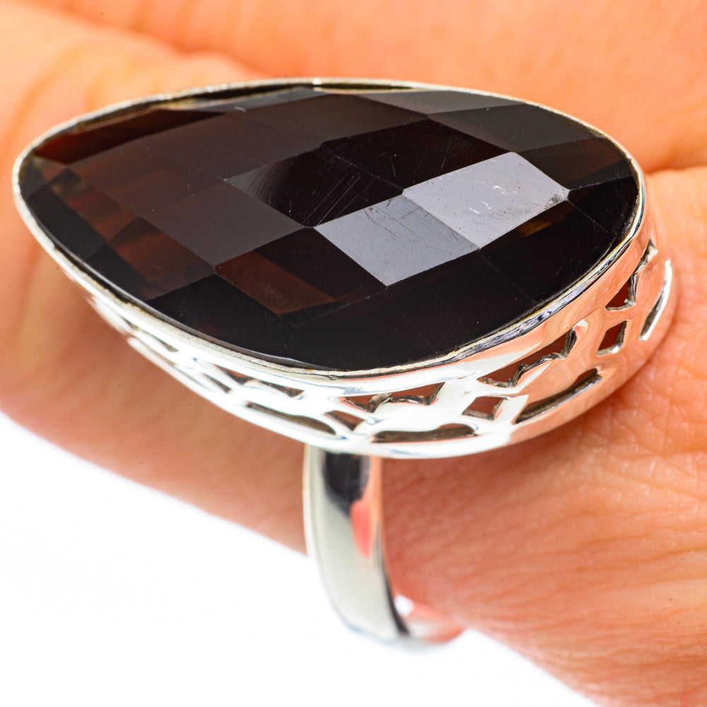 Smoky Quartz Rings handcrafted by Ana Silver Co - RING61525