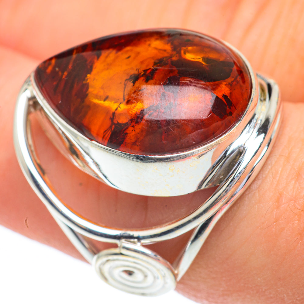 Baltic Amber Rings handcrafted by Ana Silver Co - RING61527
