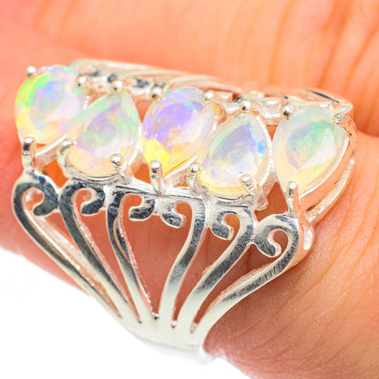 Ethiopian Opal Rings handcrafted by Ana Silver Co - RING61538