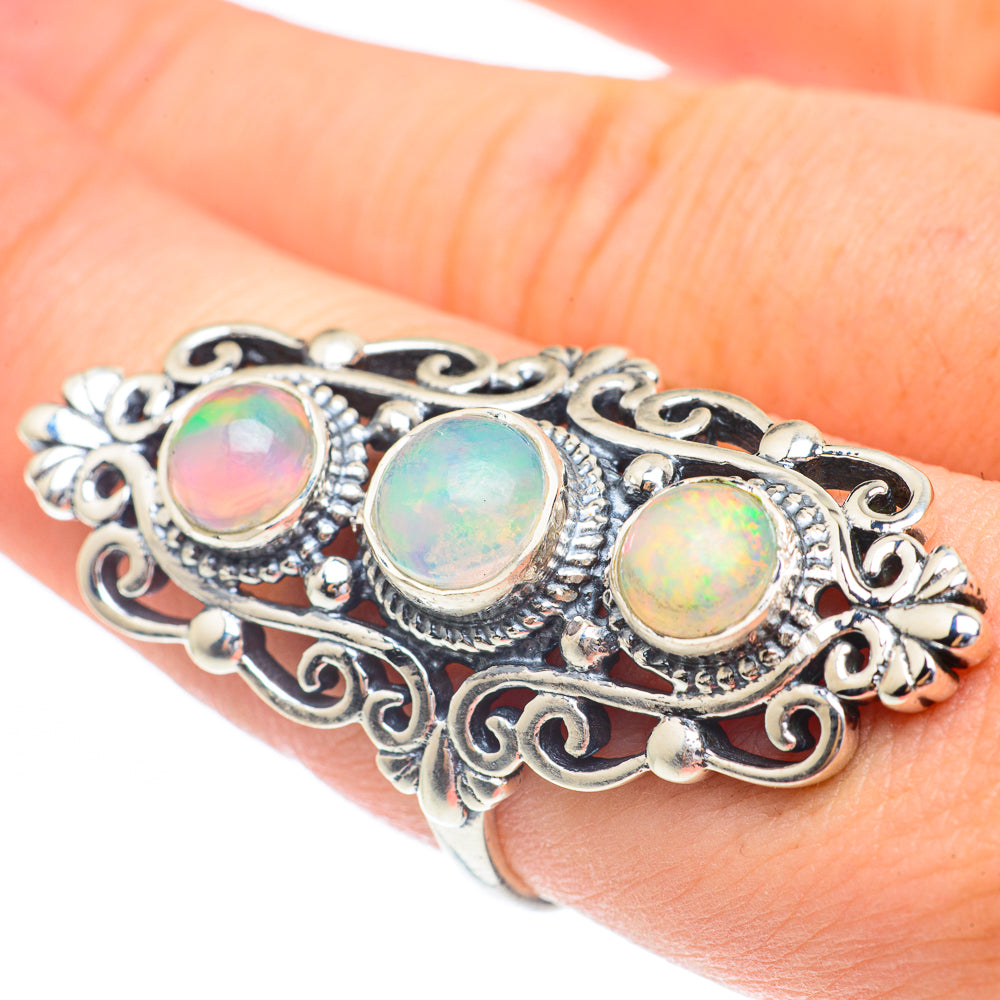 Ethiopian Opal Rings handcrafted by Ana Silver Co - RING61539