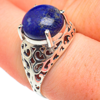 Lapis Lazuli Rings handcrafted by Ana Silver Co - RING61550