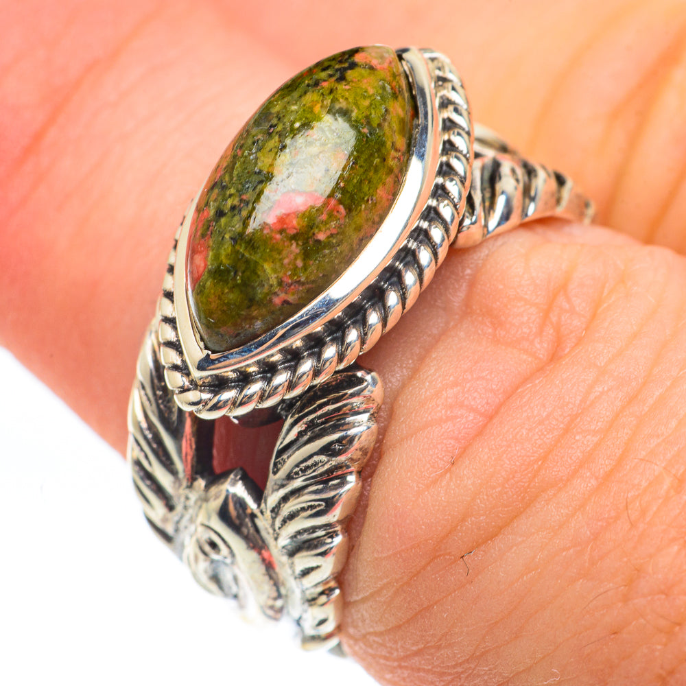 Unakite Rings handcrafted by Ana Silver Co - RING61553