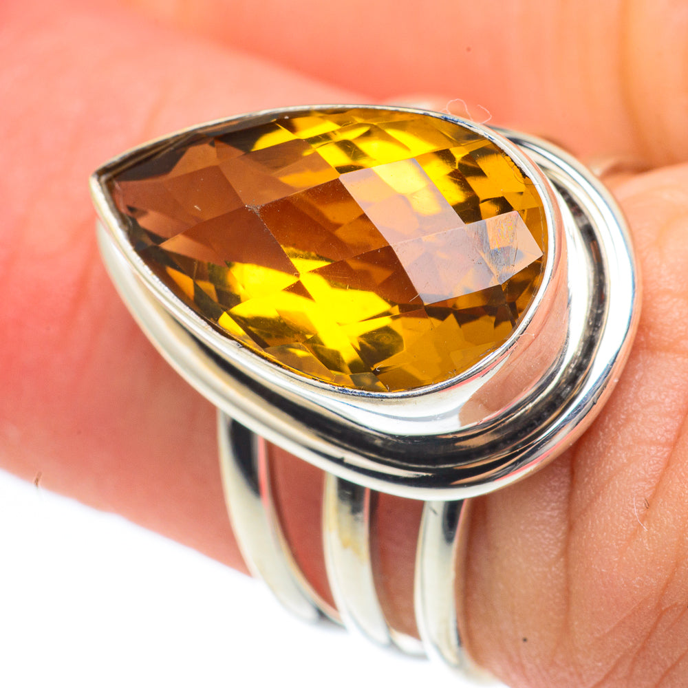 Mandarin Citrine Rings handcrafted by Ana Silver Co - RING61557