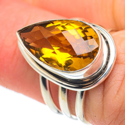Mandarin Citrine Rings handcrafted by Ana Silver Co - RING61557