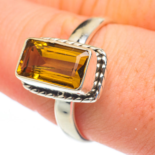 Mandarin Citrine Rings handcrafted by Ana Silver Co - RING61558