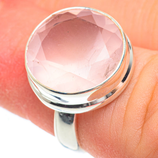 Rose Quartz Rings handcrafted by Ana Silver Co - RING61560