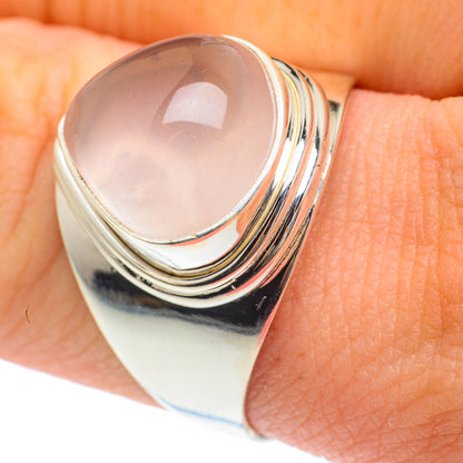 Rose Quartz Rings handcrafted by Ana Silver Co - RING61561