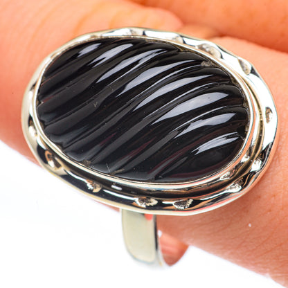 Black Onyx Rings handcrafted by Ana Silver Co - RING61569