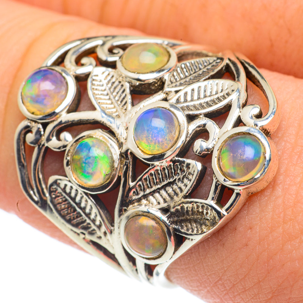 Ethiopian Opal Rings handcrafted by Ana Silver Co - RING61575