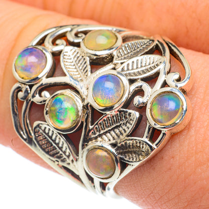 Ethiopian Opal Rings handcrafted by Ana Silver Co - RING61575