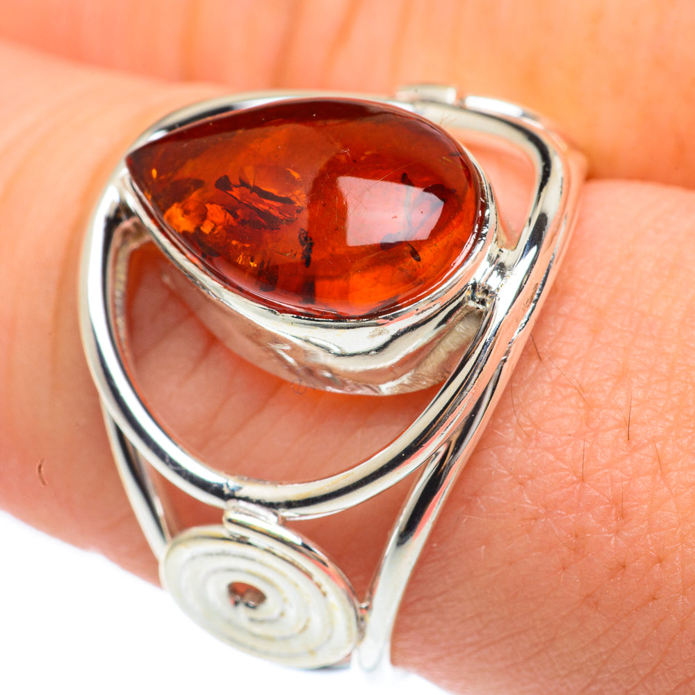Baltic Amber Rings handcrafted by Ana Silver Co - RING61586