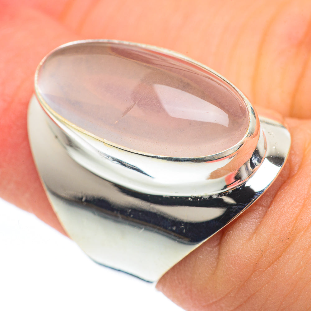 Rose Quartz Rings handcrafted by Ana Silver Co - RING61591
