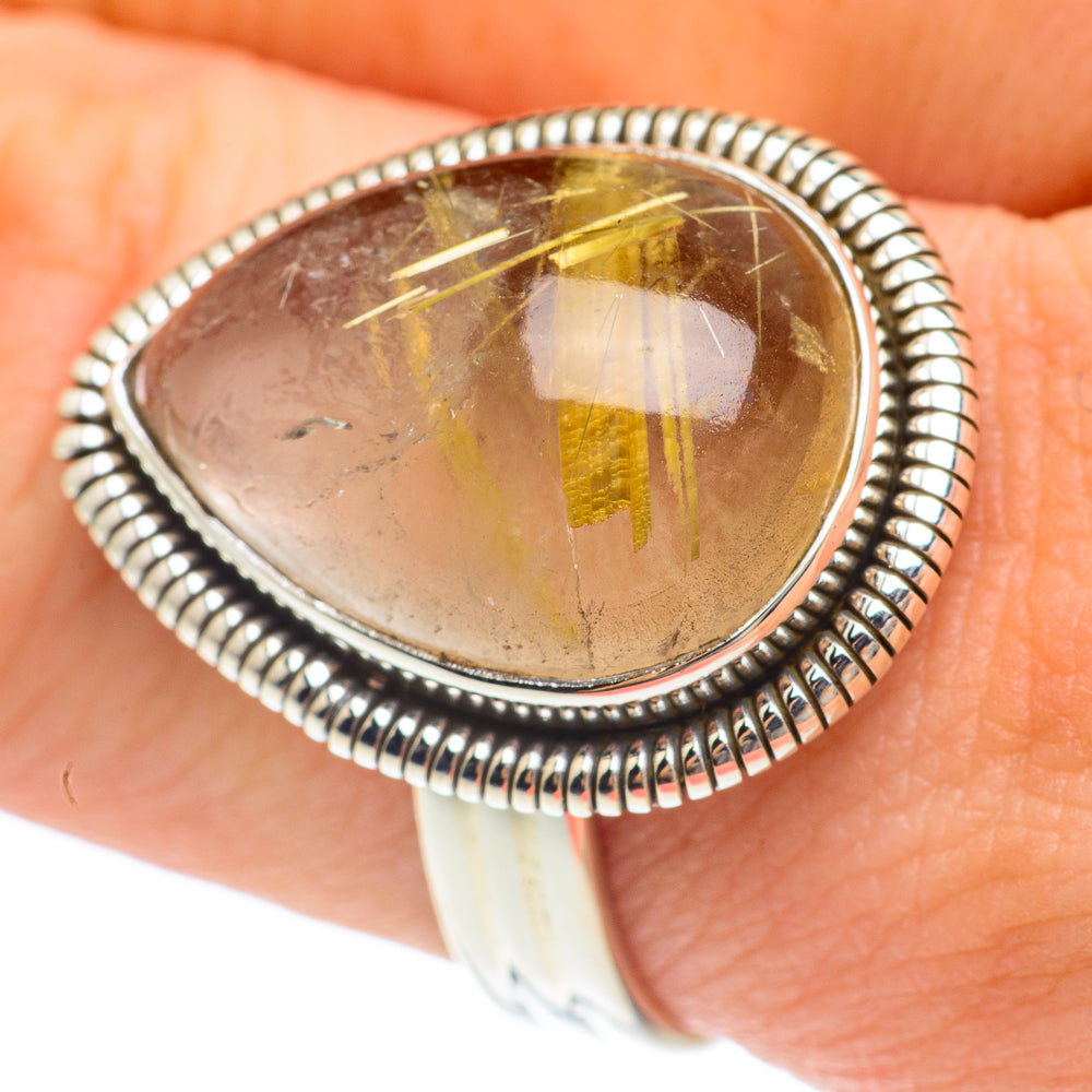 Rutilated Quartz Rings handcrafted by Ana Silver Co - RING61594