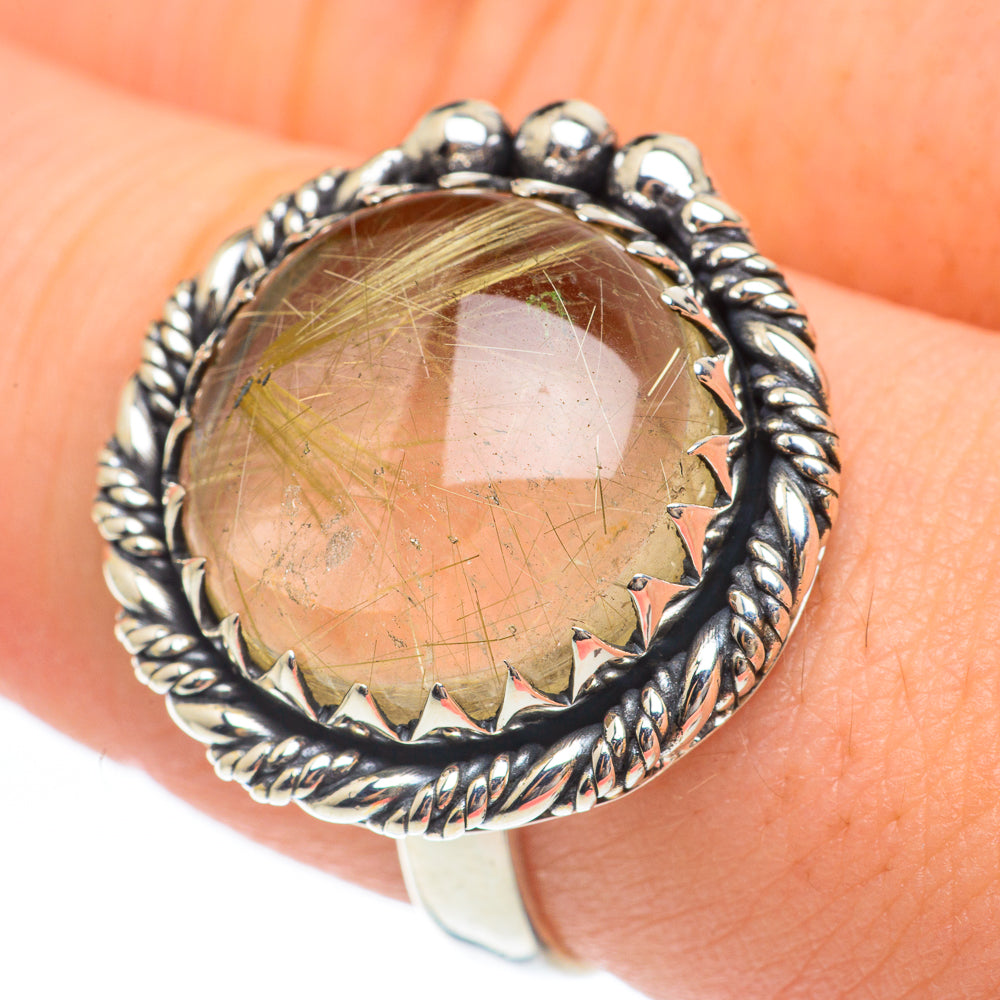 Rutilated Quartz Rings handcrafted by Ana Silver Co - RING61595