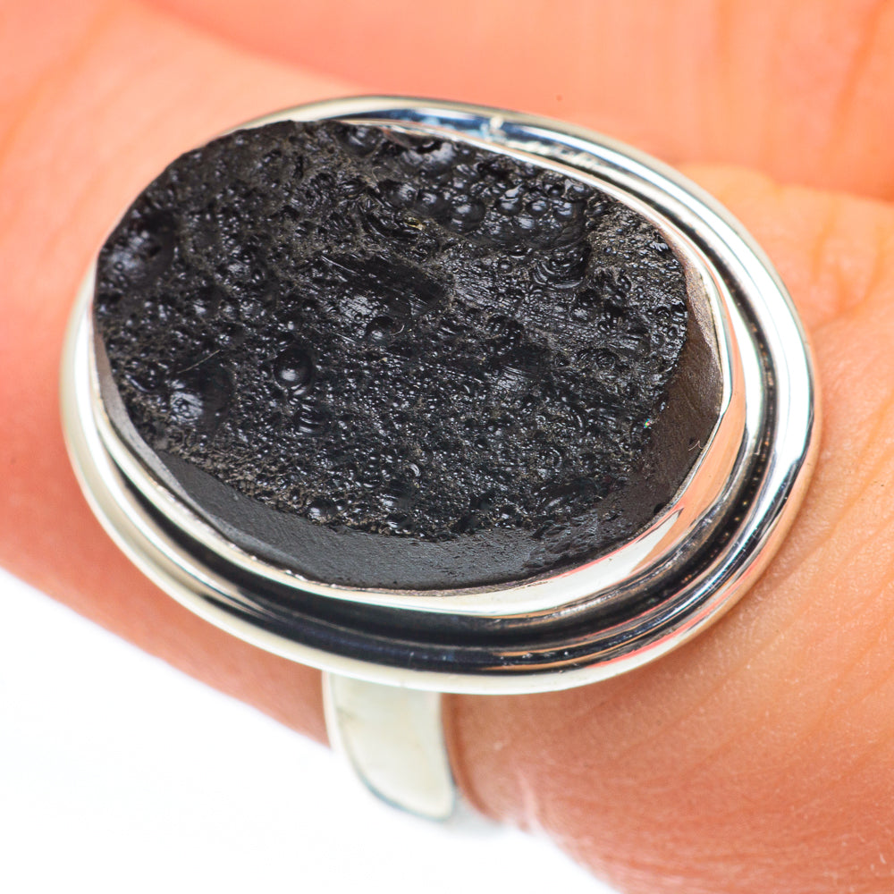 Tektite Rings handcrafted by Ana Silver Co - RING61596