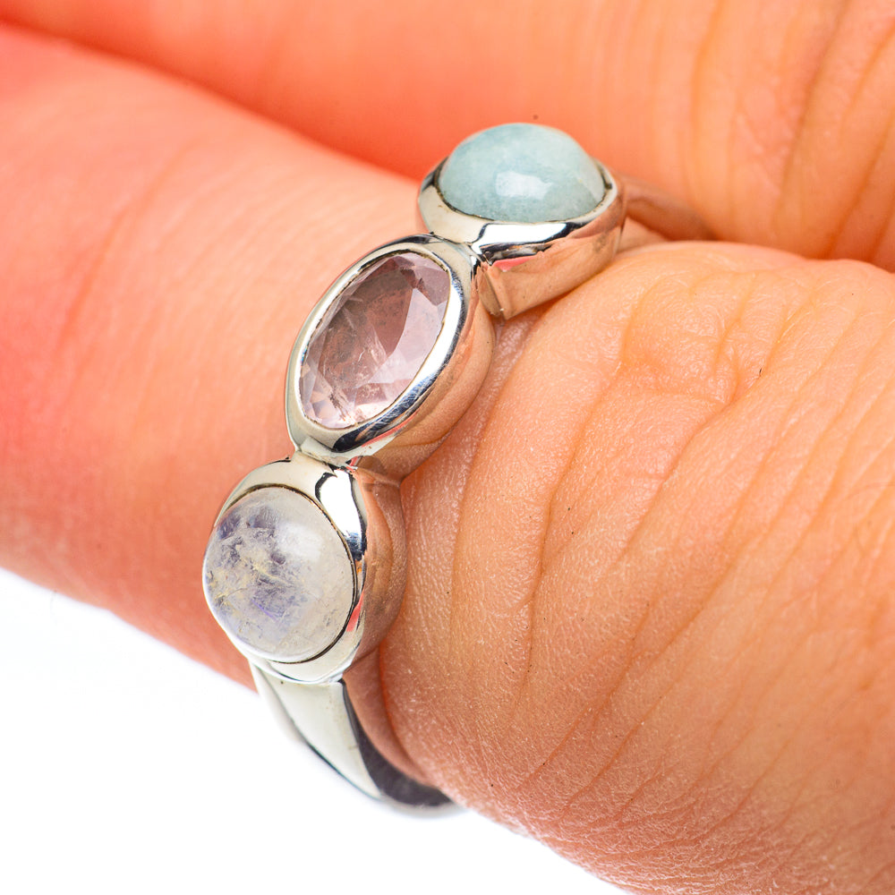 Aquamarine Rings handcrafted by Ana Silver Co - RING61601