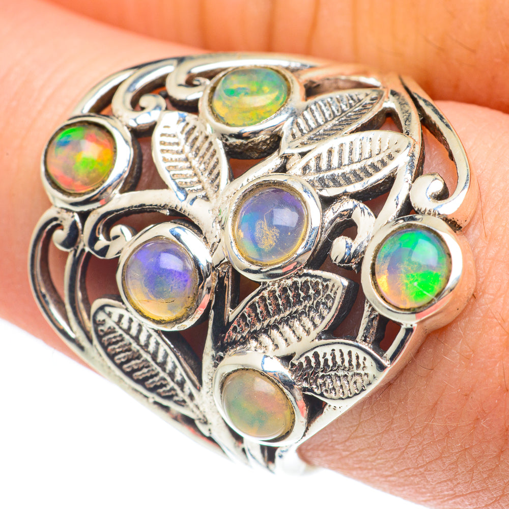 Ethiopian Opal Rings handcrafted by Ana Silver Co - RING61602