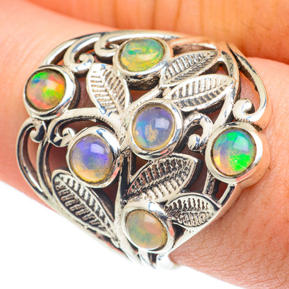 Ethiopian Opal Rings handcrafted by Ana Silver Co - RING61602