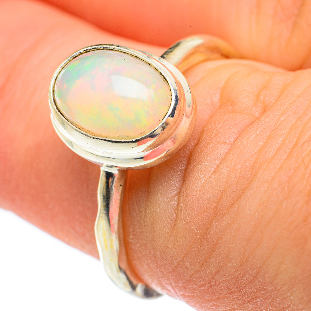 Ethiopian Opal Rings handcrafted by Ana Silver Co - RING61603