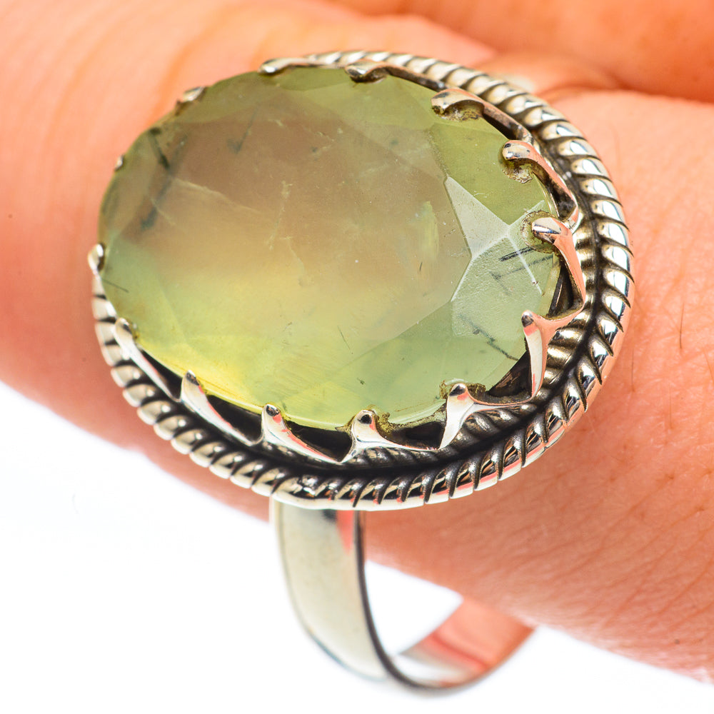 Prehnite Rings handcrafted by Ana Silver Co - RING61610