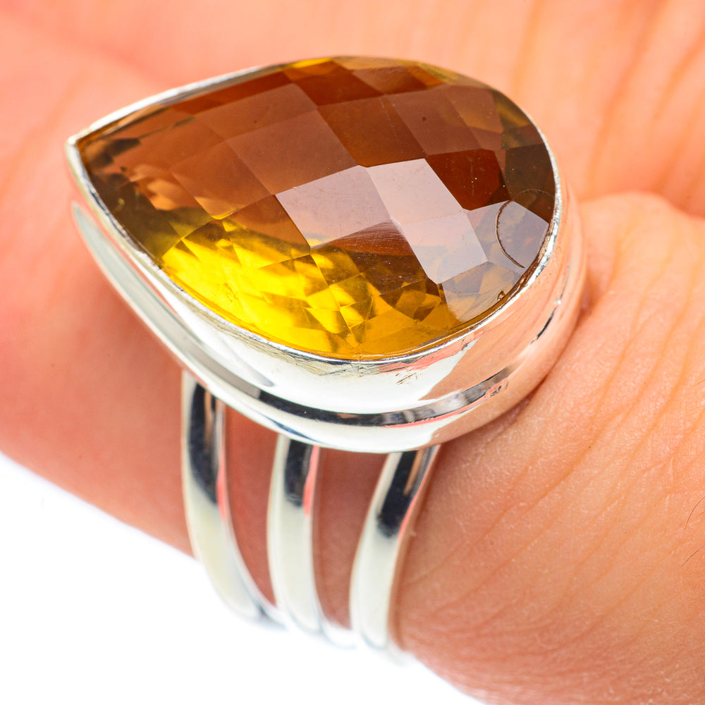 Mandarin Citrine Rings handcrafted by Ana Silver Co - RING61614